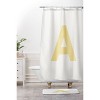 Deny Designs April Lane Art Block Monogram Shower Curtain - 3 of 3
