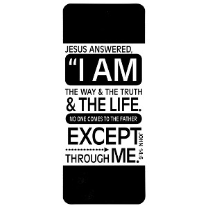 Dicksons BKM-BC108 I Am The Way The Truth and The Life Black and White 6.5 x 2.75 Paper Encouraging Durable Laminated Bookcard Bookmark, Pack of 12 - 1 of 2
