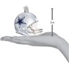 Old World Christmas Blown Glass Ornament for Christmas Tree, Dallas Cowboys Helmet - 3 of 3