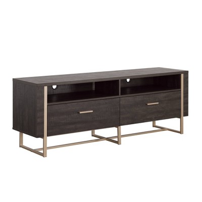 Sauder Walter Heights TV Credenza for TVs up to 65" Blade Walnut