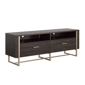 Sauder Walter Heights TV Credenza for TVs up to 65" Blade Walnut - 1 of 4