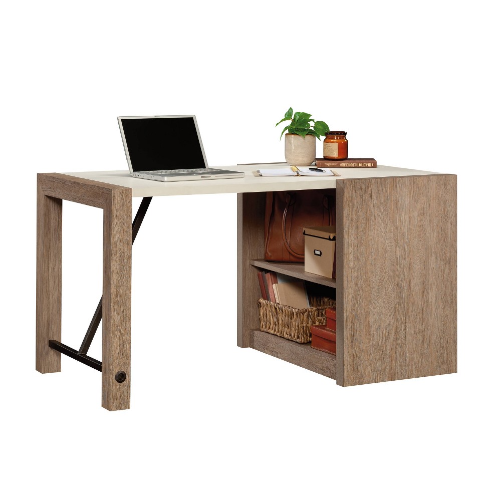 Photos - Office Desk Sauder Dixon City Computer Desk Brushed Oak 