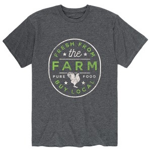 Men's - Instant Message - Fresh From the Farm Buy Local Short Sleeve Graphic T-Shirt - 1 of 4