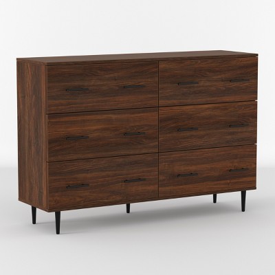 Saracina Home Higgins Modern Horizontal 6 Drawer Dresser