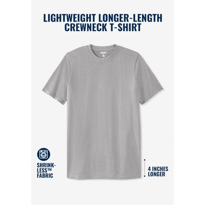 KingSize Lightweight Longer-Length Crewneck T-Shirt
