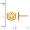 Black Bow Jewelry 14k Yellow Gold Auburn Tigers NCAA Post Earrings - 2 of 3