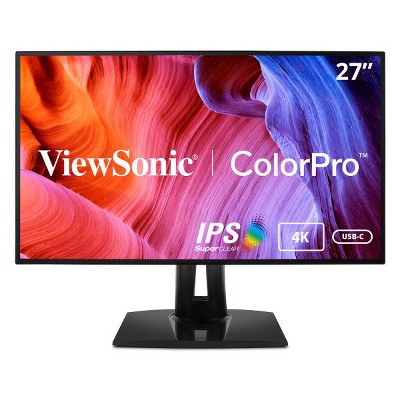 ViewSonic VP2768a-4K 27 Inch Premium IPS 4K Monitor with Advanced Ergonomics, ColorPro 100% sRGB Rec 709, 14-bit 3D LUT, HDMI, USB Type C, DisplayPort