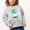 Stay Chill Checkered - Toddler Graphic Sweatshirt - 3 of 4