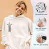 Unique Bargains Star Shape Rhinestone Glitter Iron On Sew Beaded Applique Patches 4 Pcs - 3 of 4