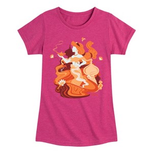 Girls' - Disney - Jasmine's Natural Beauty Fitted Short Sleeve Graphic T-Shirt - 1 of 4