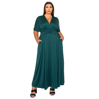 L I V D Women's Raffi Pocket Empire Waist Maxi Dress