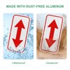 Unique Bargains Aluminum Reflective Outdoor Garden Arrow Sign for Outdoor Lawn Garden 1 Pc - 4 of 4