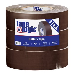 Tape Logic Gaffers Tape 11.0 Mil 2" x 60 yds. Brown 3/Case T98718BR3PK - 1 of 3