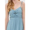 August Sky Women's Rosette Sweetheart Midi Dress - 4 of 4