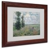 Trademark Fine Art -Claude Monet 'The Poppy Field' Matted Framed Art - 2 of 3