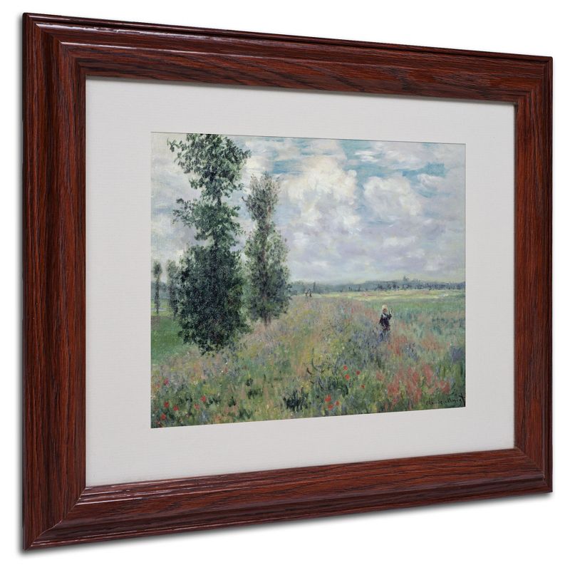 Trademark Fine Art -Claude Monet 'The Poppy Field' Matted Framed Art, 2 of 4