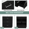 Dolonm Wall-mounted dressing table with an integrated sink, crafted from MDF material, 3 drawers - 4 of 4
