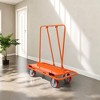 NAYSAYE Hand Truck Dolly Heavy Duty Panel Dolly Sheet Cart with Steel Frame 3300lb Capacity, Orange, 23.2"*47.2"*72" - 2 of 4