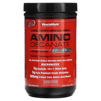 MuscleMeds Amino Decanate, Fruit Punch, 13.4 oz (381 g)