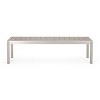 GDFStudio Crested Bay Outdoor Aluminum and Faux Wood Bench - 2 of 4