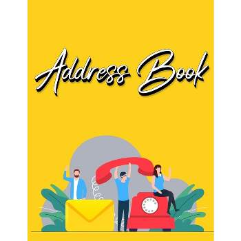 Address Book: Address Book Directory, Name And Address Book, Address Phone  Book, The Contact Book, Black Cover (Paperback)
