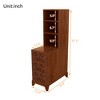 Modern End Table with Drawers, Corner Sofa Side Table with Open Shelves, Bedroom Nightstand for Small Spaces, Side Table for Living Room - 3 of 4