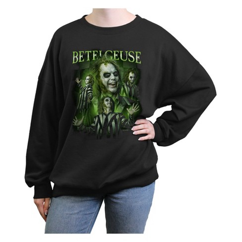 Junior's Beetlejuice Beetlejuice Distressed Classic Poses Sweatshirt - image 1 of 3