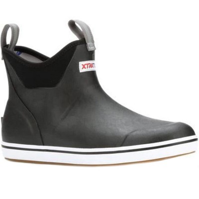 Women's Xtratuf 6 in Ankle Deck Boot, XWAB000, Black