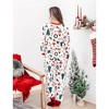 PATPAT Christmas Matching Family Pajamas Set Santa Claus and Christmas TreePrint White PuS with Christmas Socks White - 4 of 4