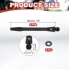 Unique Bargains 2BA Thread Aluminum Dart Shafts with Rubber Rings for Steel Tip 4 Pcs - 2 of 4
