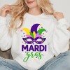 Simply Sage Market Women's Graphic Sweatshirt Mardi Gras Mask - 3 of 4