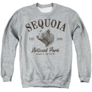 Men's Sequoia National Park Black Bear Icon Crewneck Sweatshirt - 1 of 4