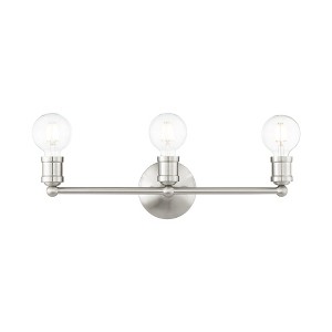 Livex Lighting Lansdale 3 - Light Vanity in  Brushed Nickel - 1 of 1