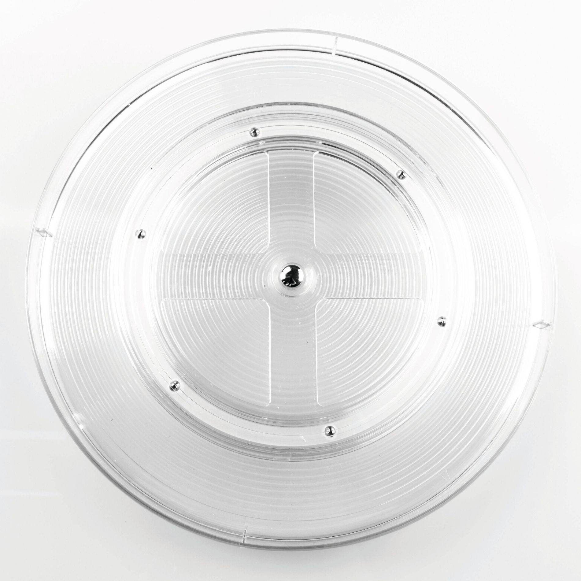 iDESIGN Recycled Plastic Lazy Susan Turntable Organizer The Linus Collection Clear: 11" Kitchen Storage, Hand Wash