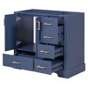 NicBex Bathroom Storage Cabinet without Sink Bathroom Cabinets with 1 Spacious Cabinet, 4 Storage Drawers for Bathroom - 3 of 4