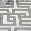 Zen Chalk White and Silver Geometric Paste the Wall Wallpaper - 4 of 4