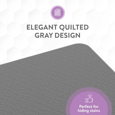 Inspire Extra-Long Gray Reusable Waterproof Bed Pads