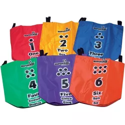 Sportime Large HopSackers, 13 x 13 x 30 Inches, Assorted Colors, set of 6