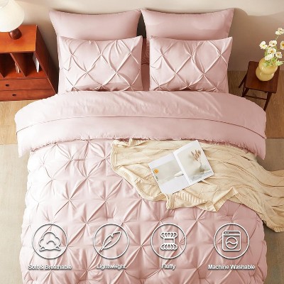 Der Rose BALHAM TRADE-Queen Comforter Set 7 Pieces Bedding with Comforter, Sheets, Pillowcases & Shams Brown-Queen 88"x88" — фото 5