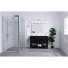 Elegant Lighting Collier 5 light Chrome and Frosted white glass Wall sconce - 2 of 4