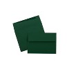 JAM Paper A7 Invitation Envelope 5 1/4" x 7 1/4" Dark Green 250/Box (263917095H) - 3 of 4
