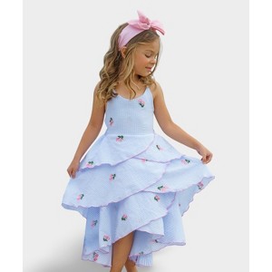 Pretty Petal Southern Belle Tiered Dress Mia Belle Girls - 1 of 4