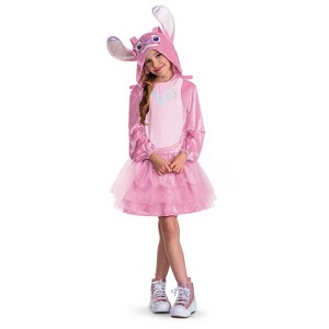 Disney Girls' Angel Halloween Classic Costume Dress - Pink - 14-16 - 1 of 4
