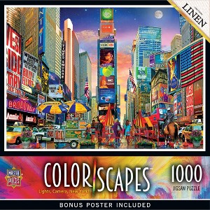 MasterPieces 1000 Piece Puzzle - Lights, Camera, New York! - 19.25"x26.75" - 1 of 4