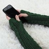 Allegra K Women's Winter Fingerless Thumbhole Elbow Length Knitted Gloves Arm Warmer - 4 of 4