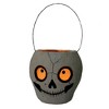 7.75 In Skull Bucket Velum Eyes Spooky Figurines - 3 of 3
