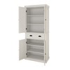 AndMakers White Wood 29.92 in. Pantry Cabinet with Adjustable Shelves - 3 of 4