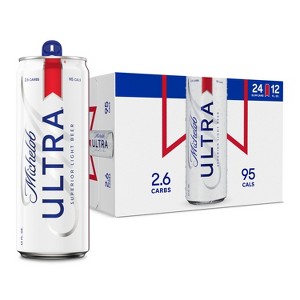 Michelob ULTRA Superior Light American Lager Beer - 24pk/12 fl oz Cans - 1 of 4