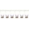 Classic Touch Set Of 6 Tumblers With Gold Base And Rim - 3.5"D - 3 of 3