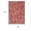 Red Oriental Non Skid Area Rug - 3 of 4